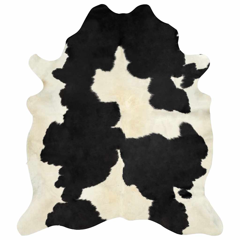 Tappeto in Vera Pelle Bovina Bianco e Nero 150x170 cm
