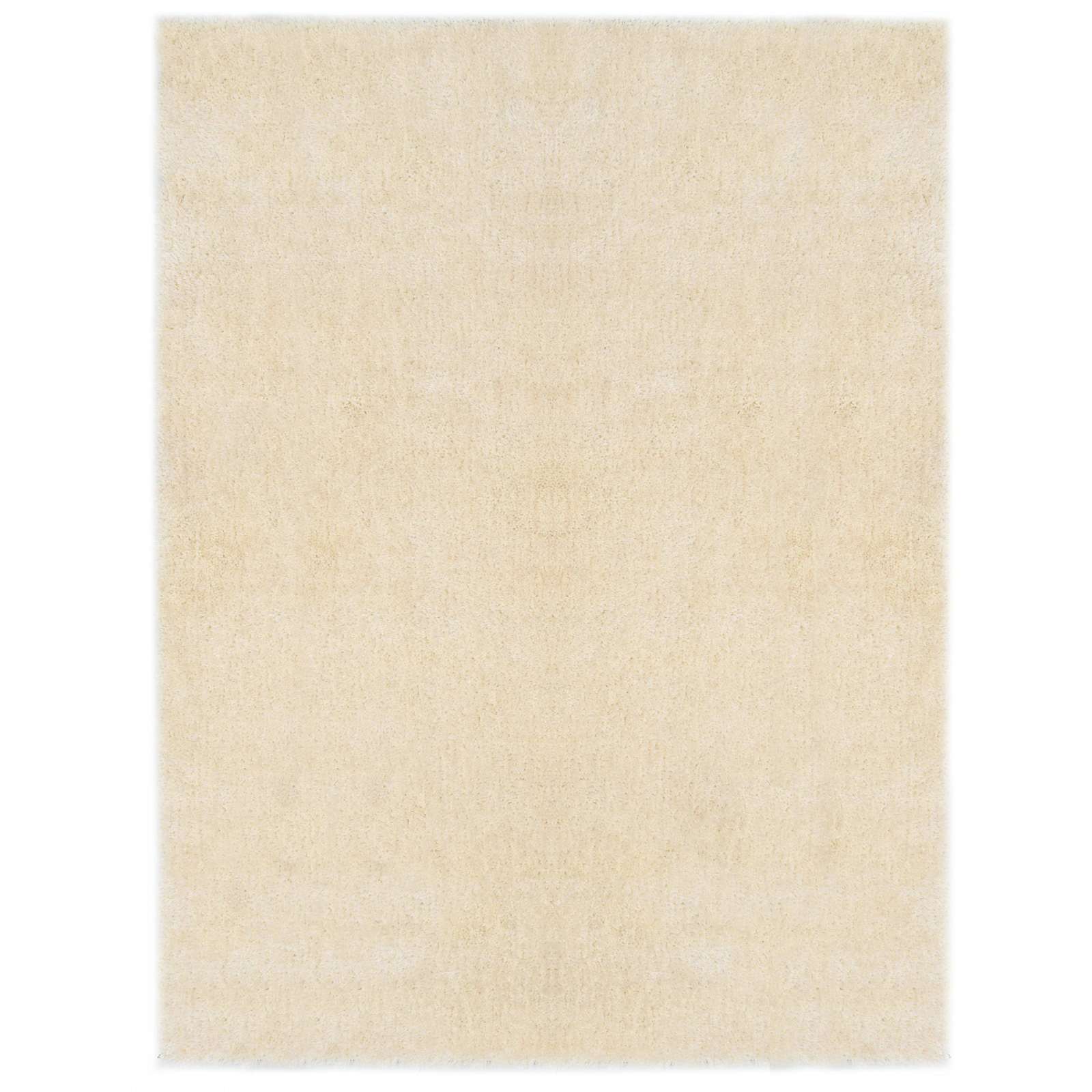 Tappeto Shaggy per Area Crema 120 x 160 cm Polietilene