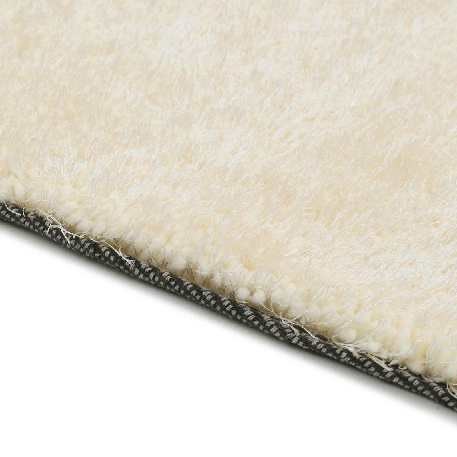 Tappeto Shaggy per Area Crema 120 x 160 cm Polietilene