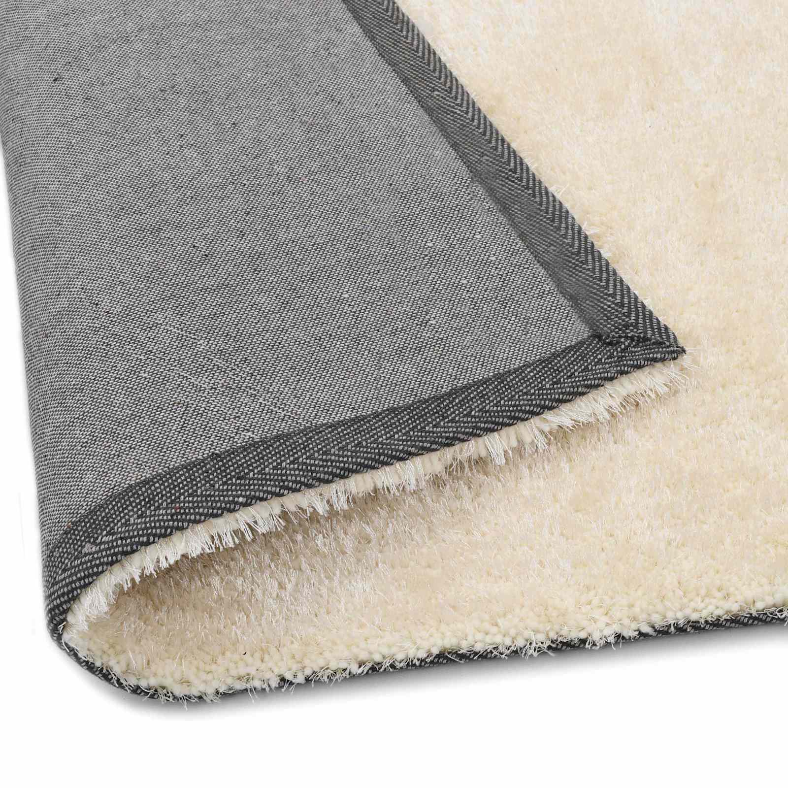 Tappeto Shaggy per Area Crema 120 x 160 cm Polietilene