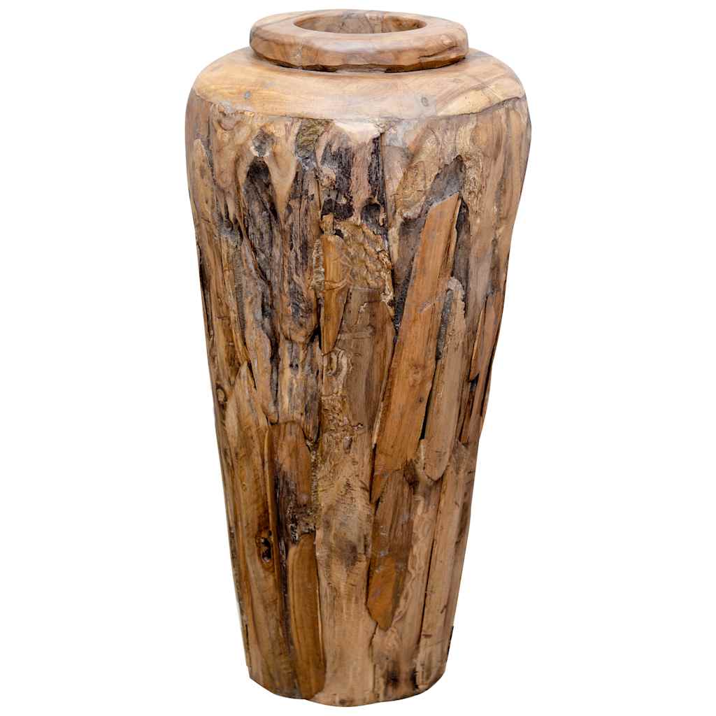 Vaso Decorativo 40x80 cm in Legno Massello di Teak