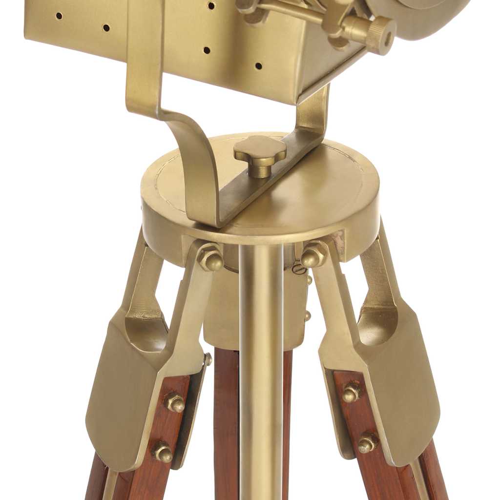 Lampada da Terra a Treppiede Legno Massello di Mango 193 cm