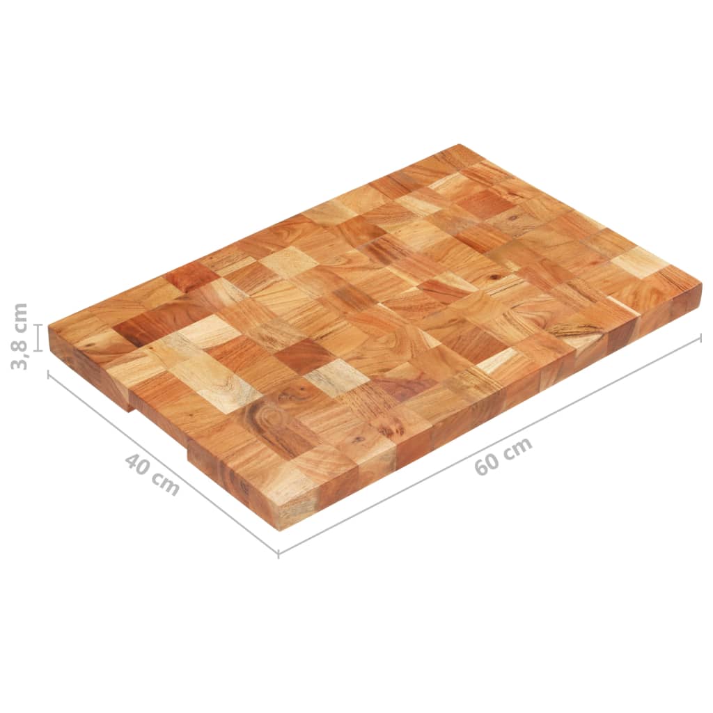 Tagliere 60x40x3,8 cm in Legno Massello di Acacia