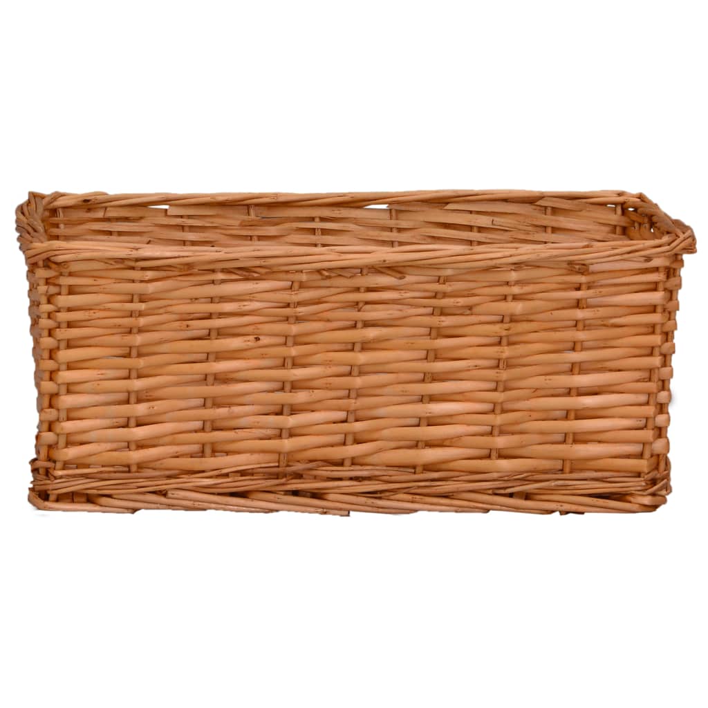 Set Cestini Impilabili 4 pz Marroni in Salice