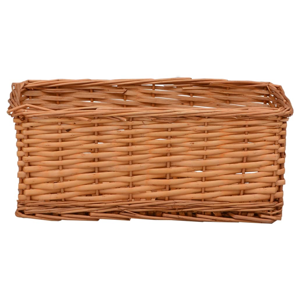 Set Cestini Impilabili 4 pz Marroni in Salice