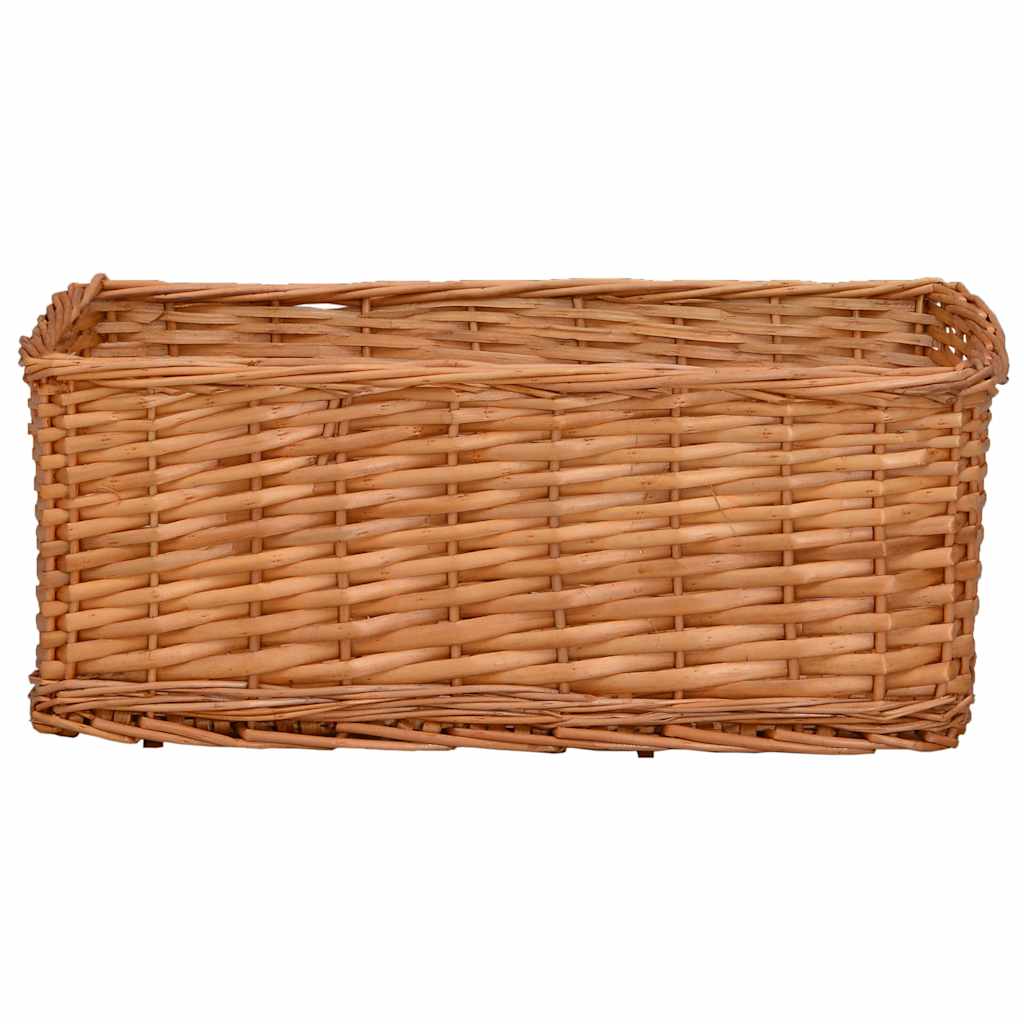 Set Cestini Impilabili 4 pz Marroni in Salice