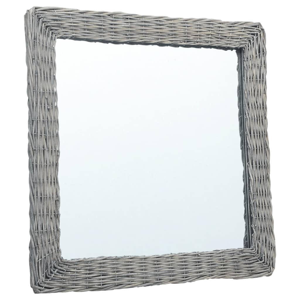 Specchio 50x50 cm in Vimini