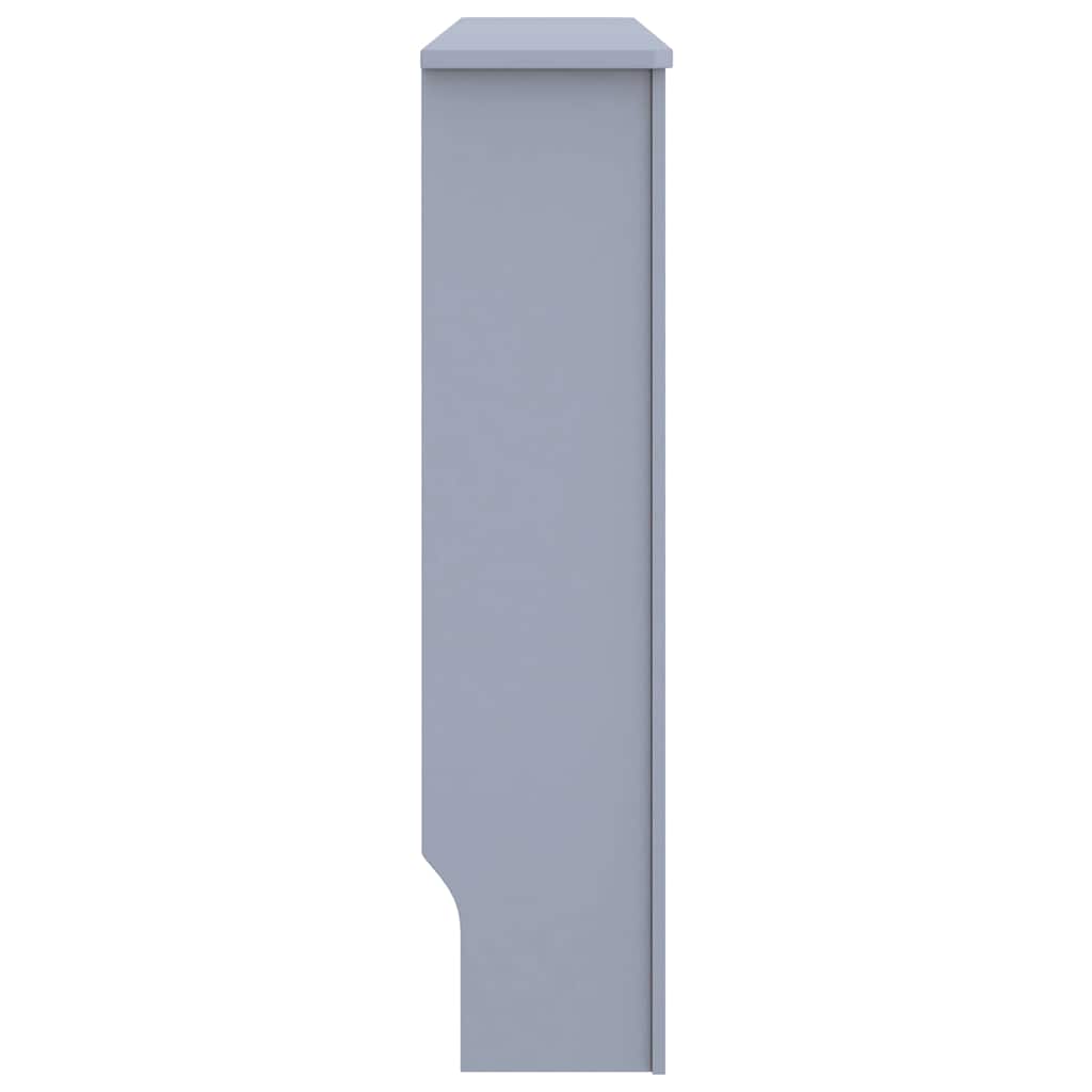 Copertura per Radiatore Grigio 112x19x81,5 cm in Legno Multistrato