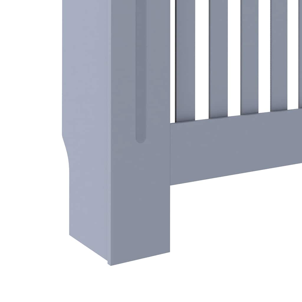 Copertura per Radiatore Antracite 152x19x81,5 cm in Legno Multistrato
