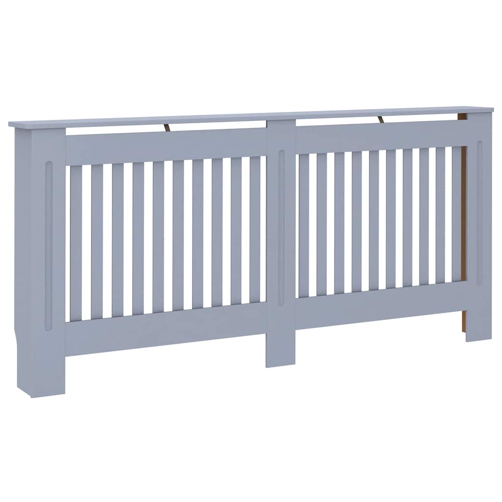 Copertura per Radiatore Antracite 172x19x81,5 cm in MDF