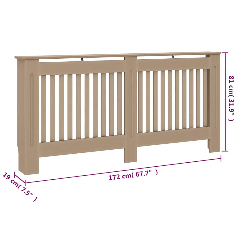Copertura per Radiatore 172x19x81 cm in Legno Multistrato