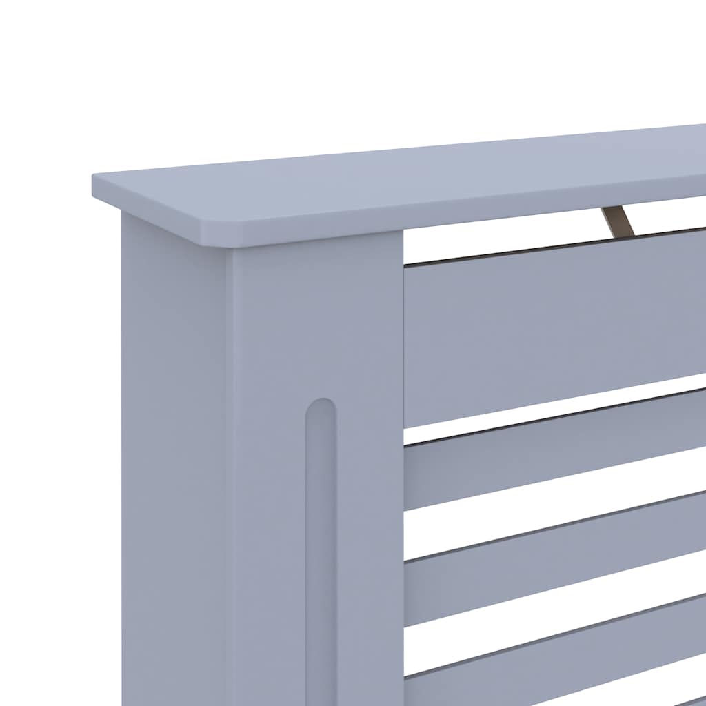 Copertura per Radiatore Antracite 112x19x81,5 cm in MDF