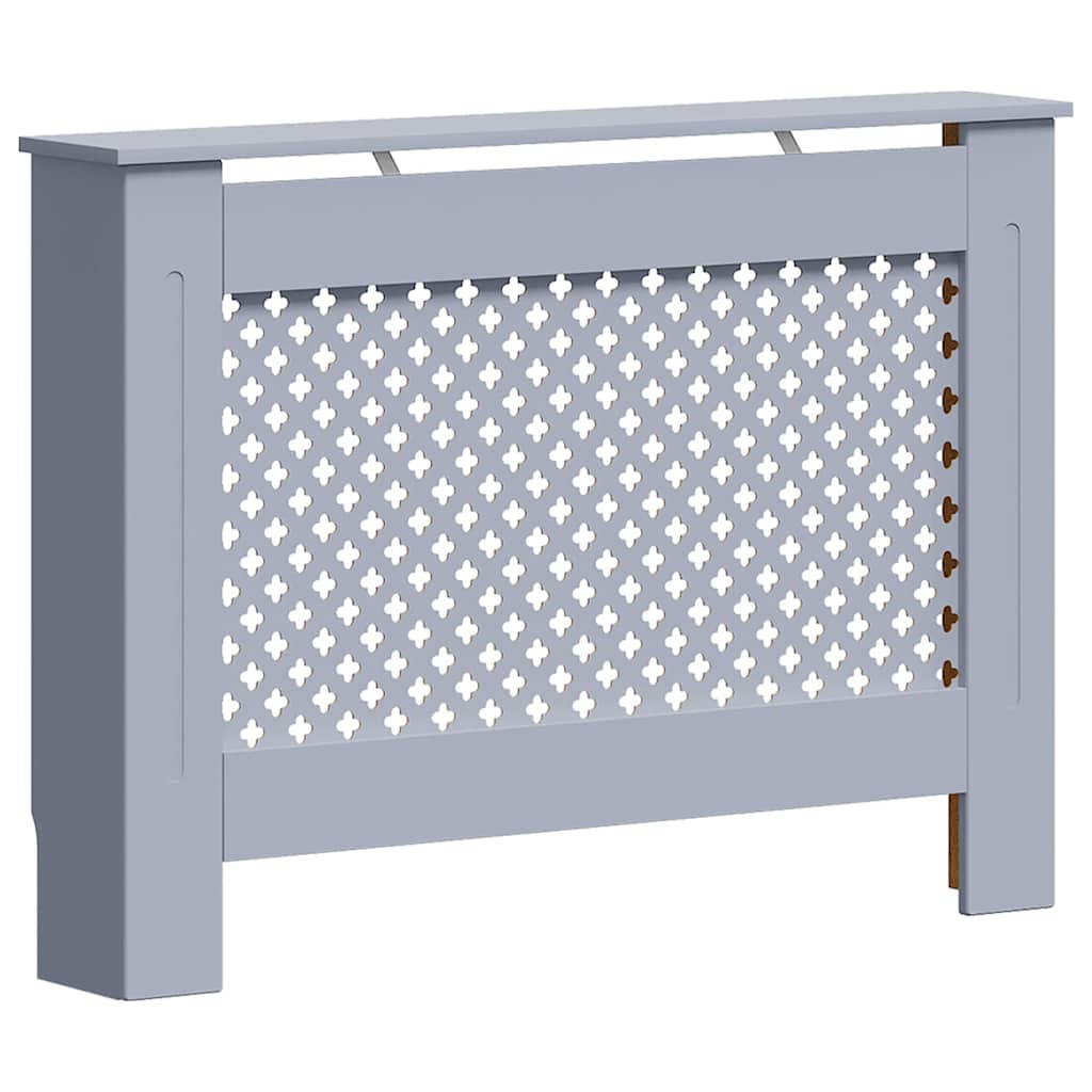 Copertura per Radiatore Antracite 112x19x81 cm in MDF