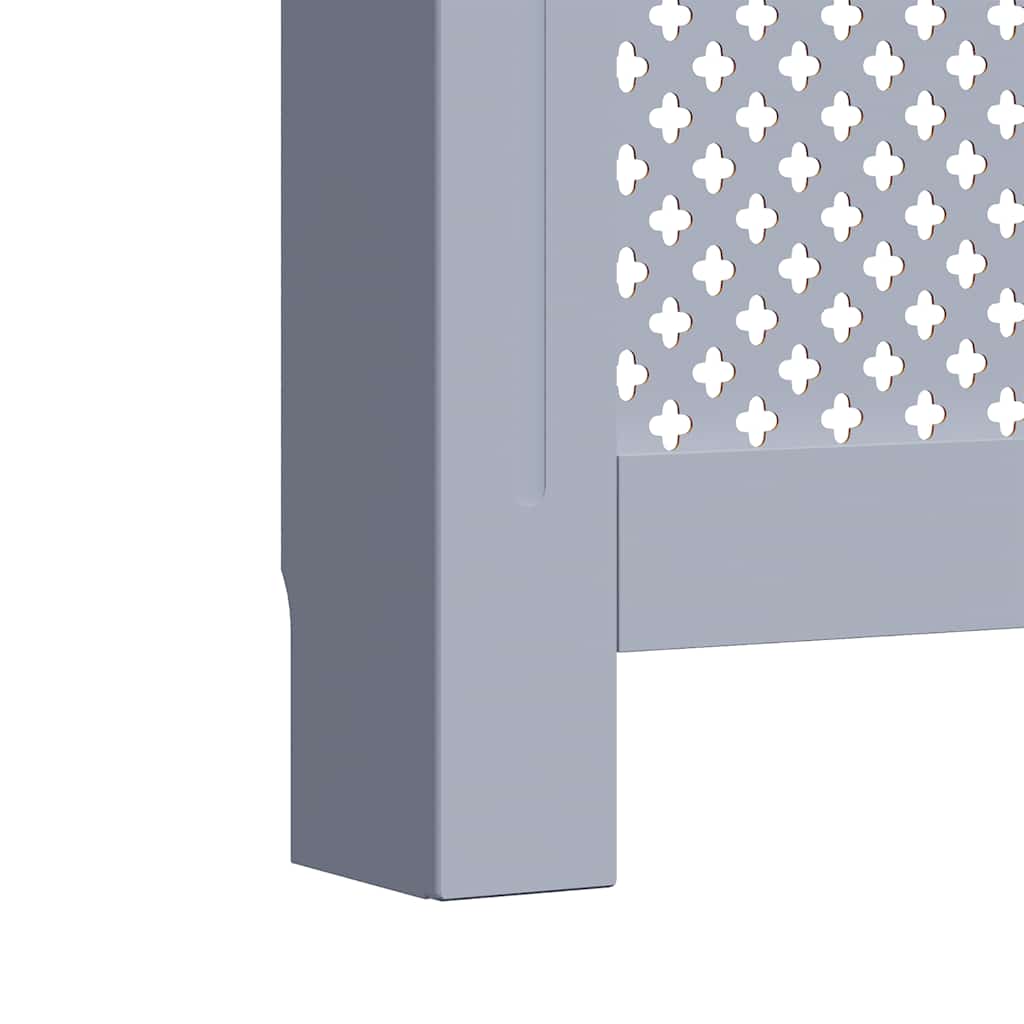 Copertura per Radiatore Antracite 112x19x81 cm in MDF