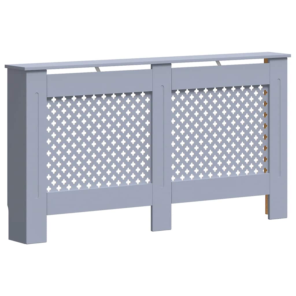 Copertura per Radiatore Antracite 152x19x81 cm in MDF
