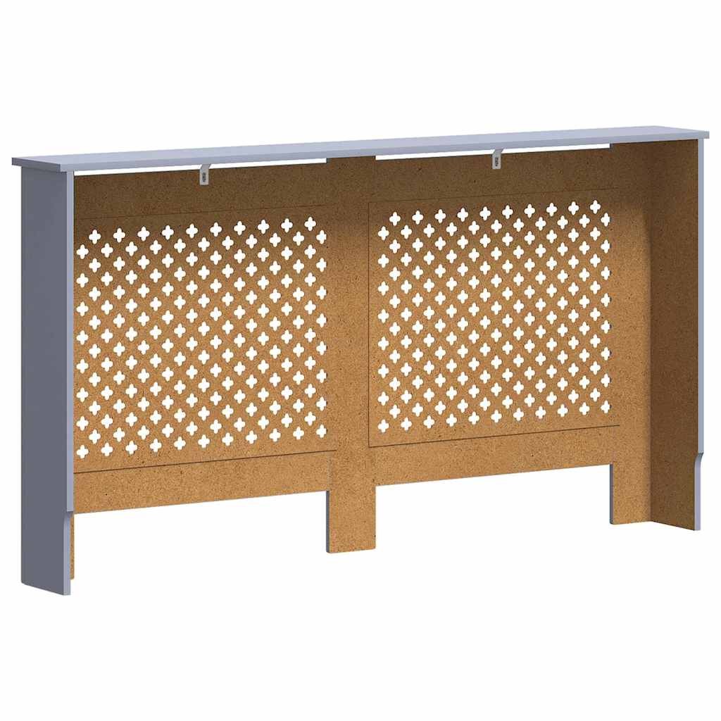 Copertura per Radiatore Antracite 152x19x81 cm in MDF