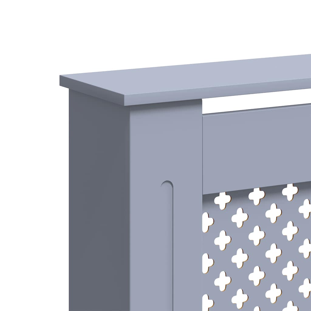 Copertura per Radiatore Antracite 152x19x81 cm in MDF