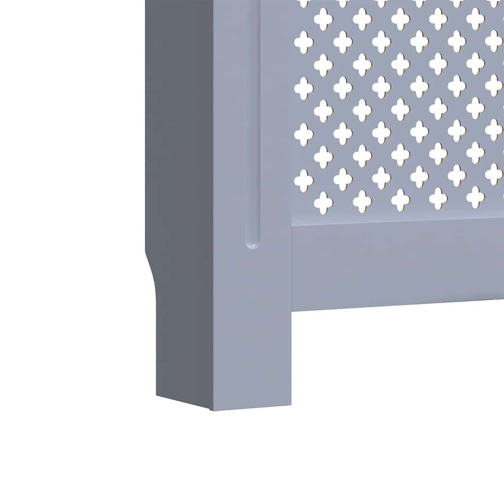 Copertura per Radiatore Antracite 152x19x81 cm in MDF