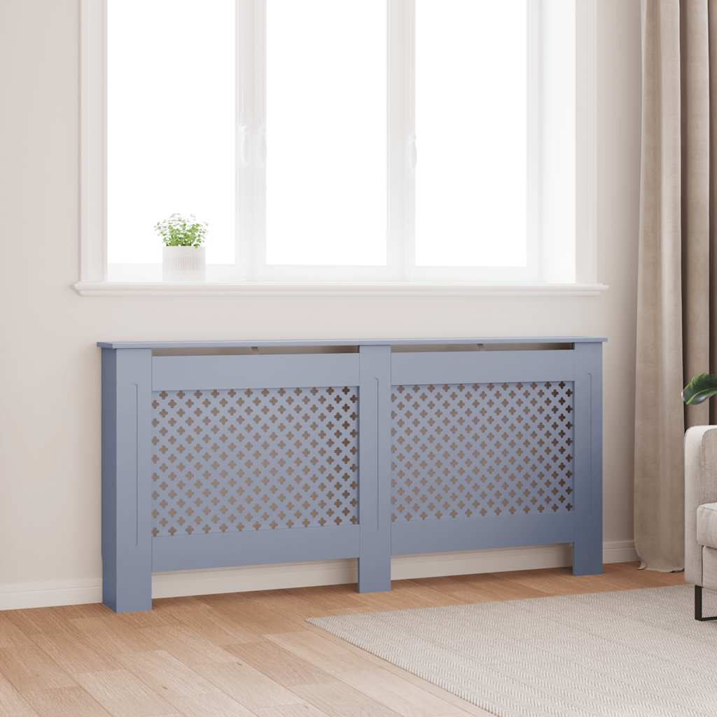 Copertura per Radiatore Antracite 172x19x81,5 cm in MDF