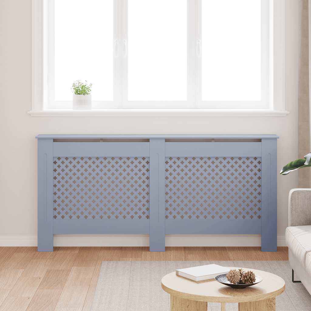 Copertura per Radiatore Antracite 172x19x81,5 cm in MDF
