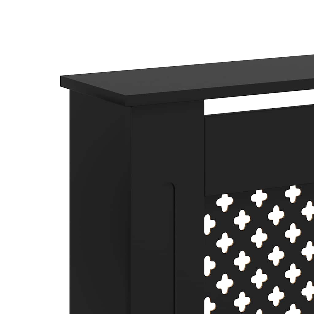 Copertura per Radiatore Nera 172x19x81,5 cm in MDF