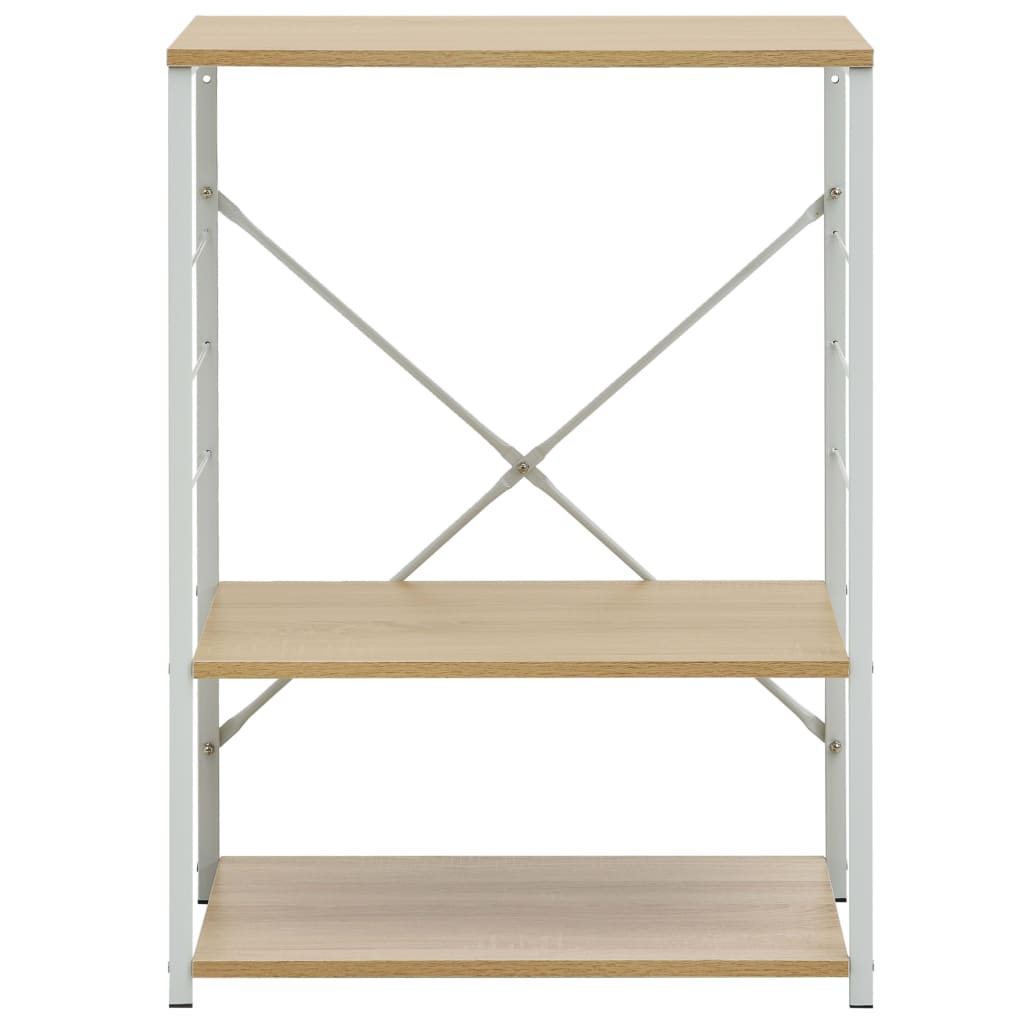 Mobile Microonde Bianco Rovere 60x39,6x79,5cm Legno Multistrato