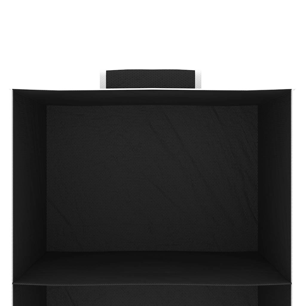 Organizer per Armadio da Appendere con 4 Ripiani 2 pz Tessuto