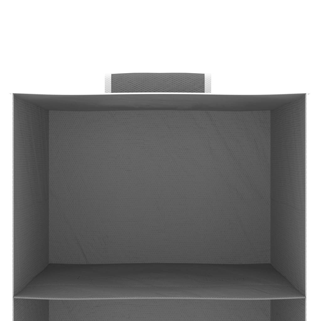 Organizer per Armadio da Appendere con 4 Ripiani 2 pz Tessuto