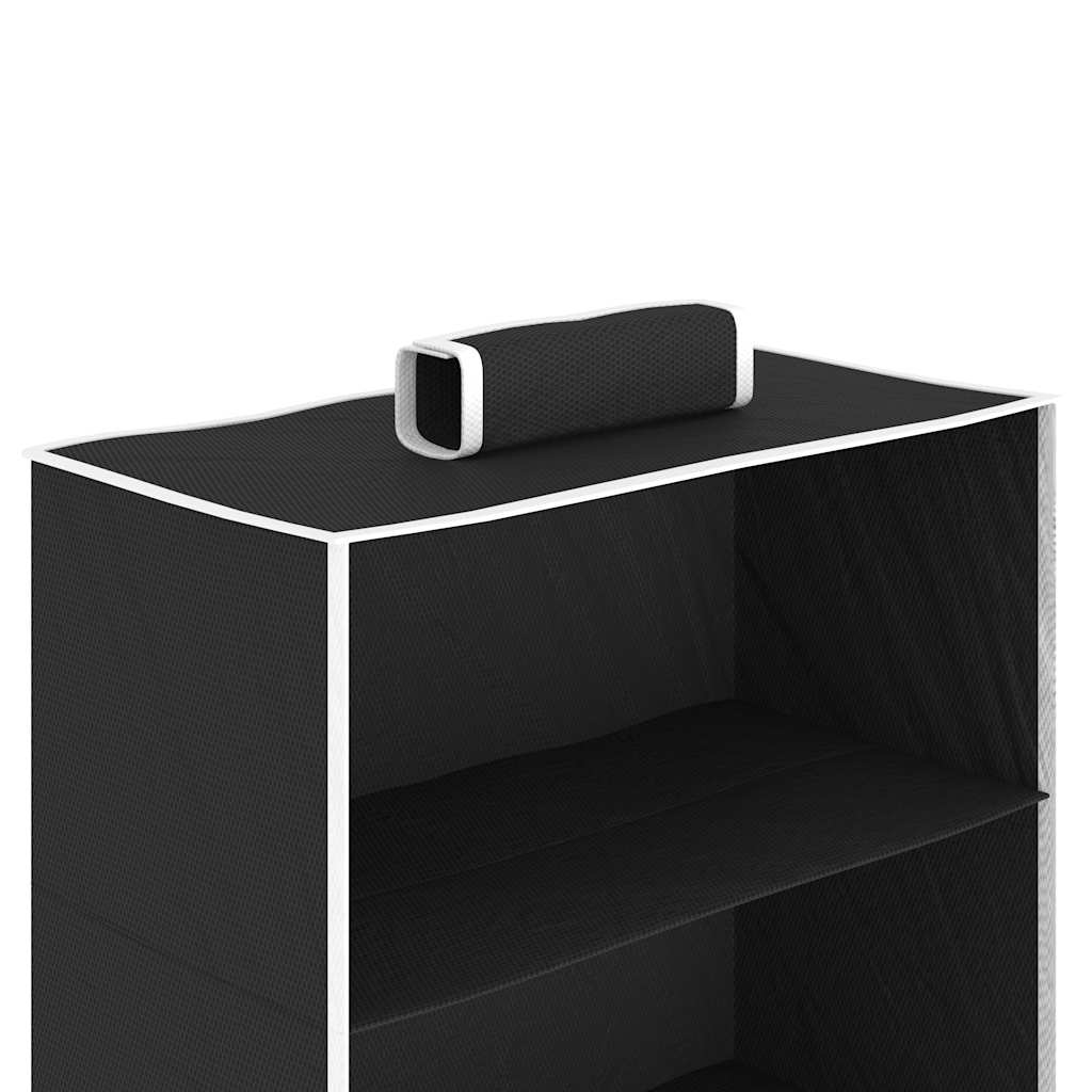 Organizer per Armadio da Appendere con 6 Ripiani 2 pz Tessuto