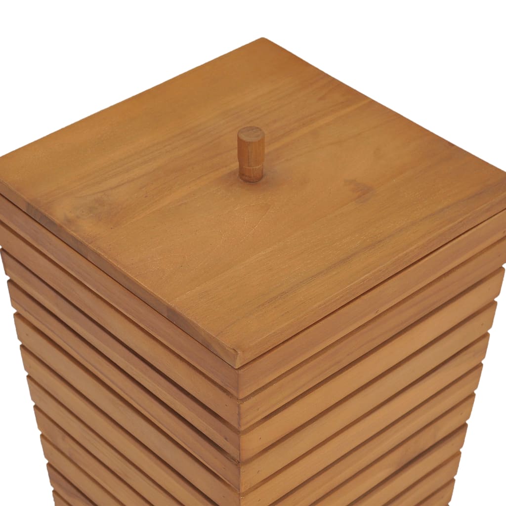 Cesto Portabiancheria 30x30x45 cm in Massello di Teak