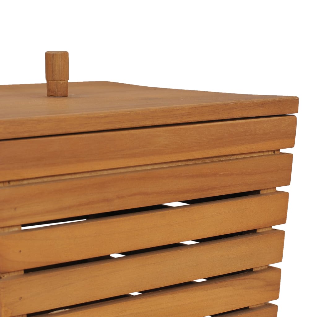 Cesto Portabiancheria 30x30x45 cm in Massello di Teak
