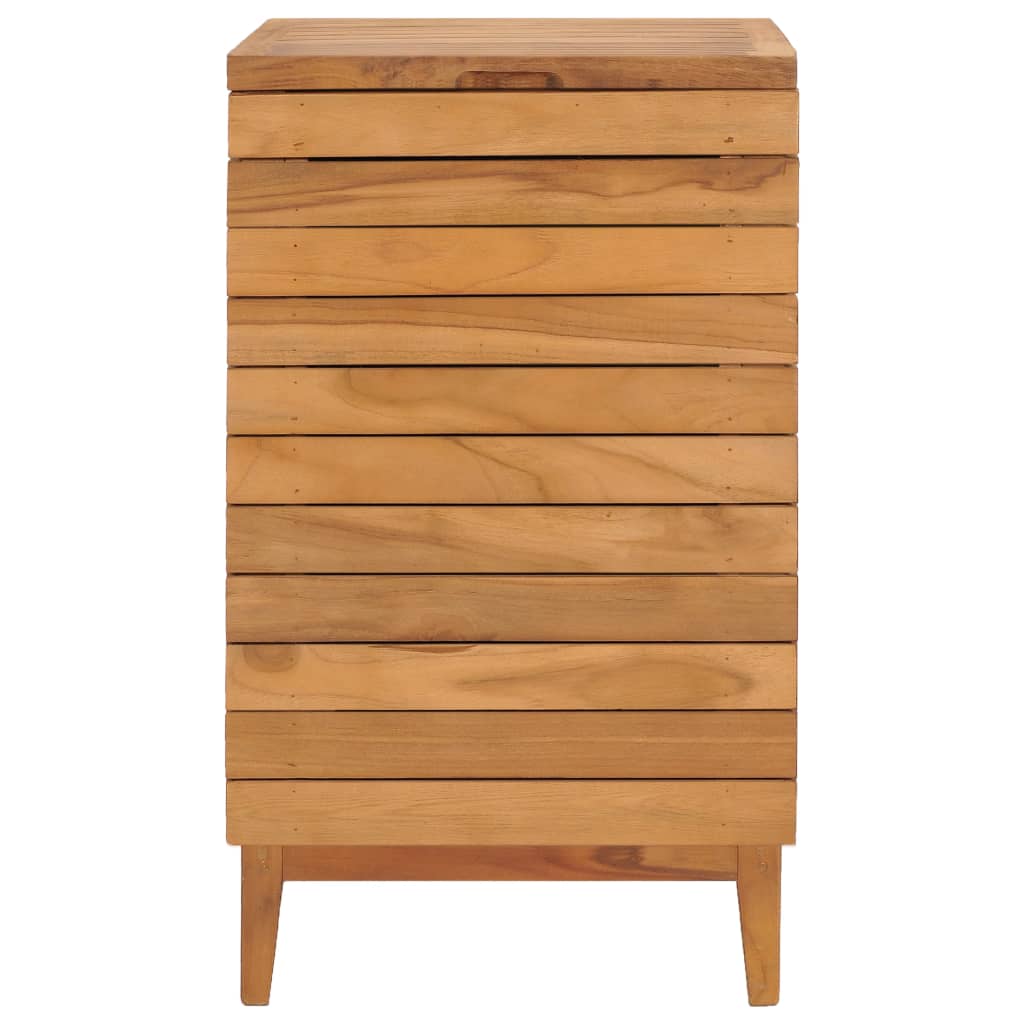 Cesto Portabiancheria 40x40x70 cm in Massello di Teak