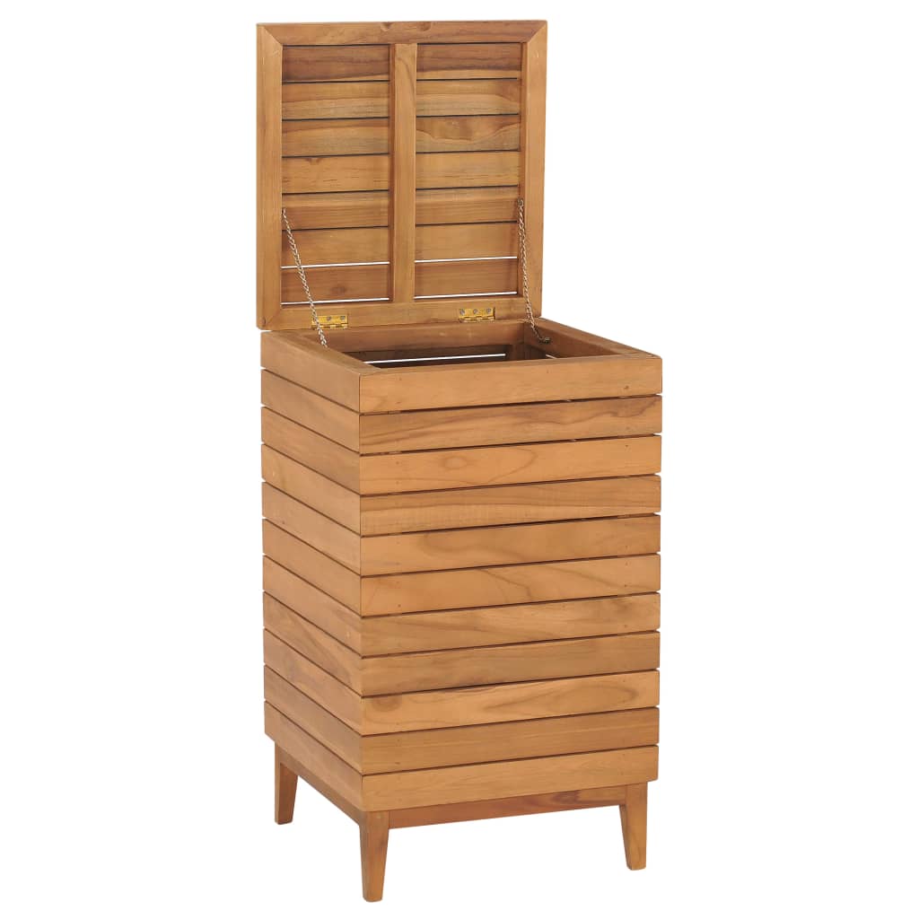 Cesto Portabiancheria 40x40x70 cm in Massello di Teak