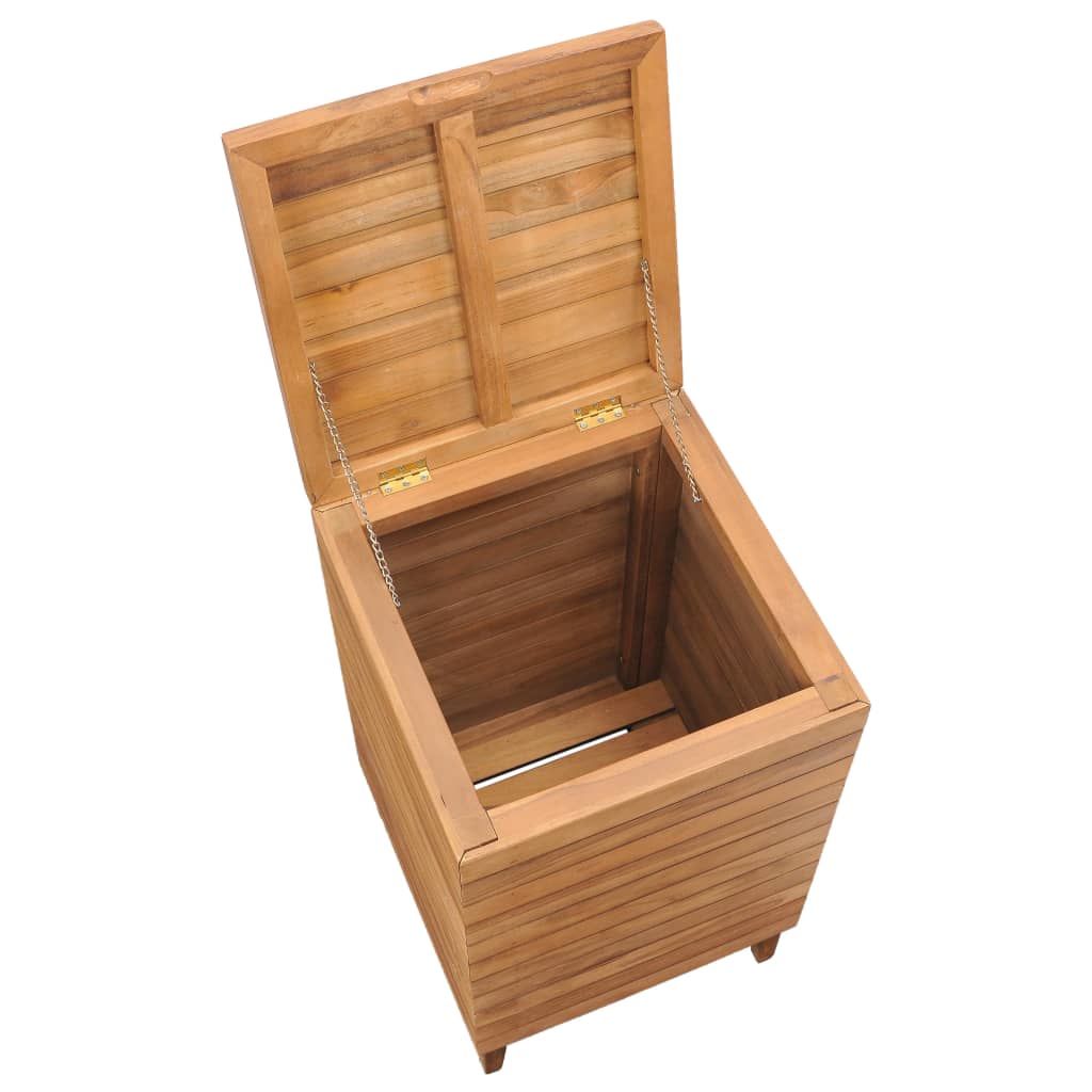 Cesto Portabiancheria 40x40x70 cm in Massello di Teak