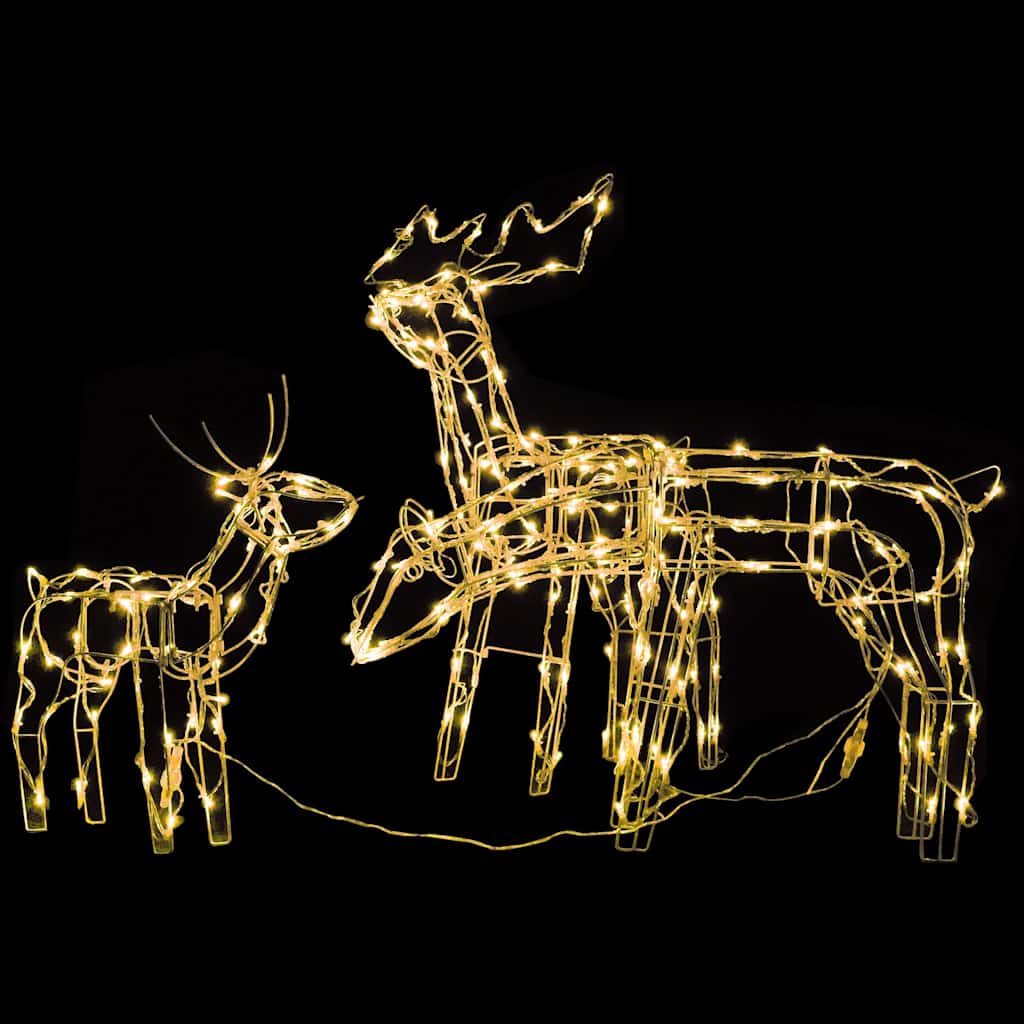 Decorazioni di Natale a Forma di Renne 3 pz 229 LED