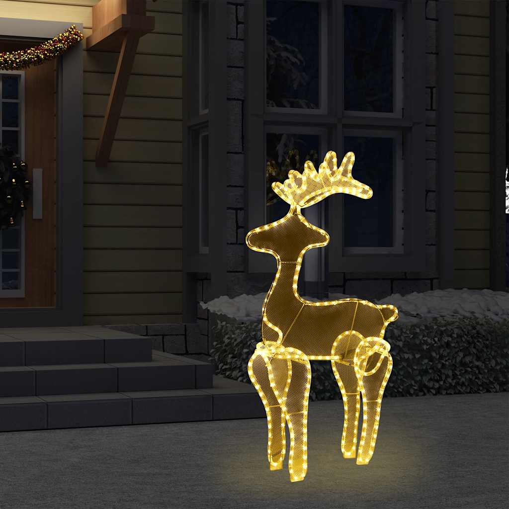 Decorazione Natalizia Renna in Rete con 306 LED 60x24x89 cm