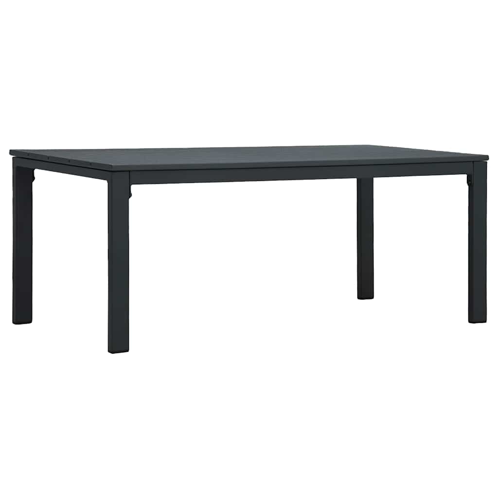 Set Divani Giardino 4 pz in HDPE Grigio Effetto Legno