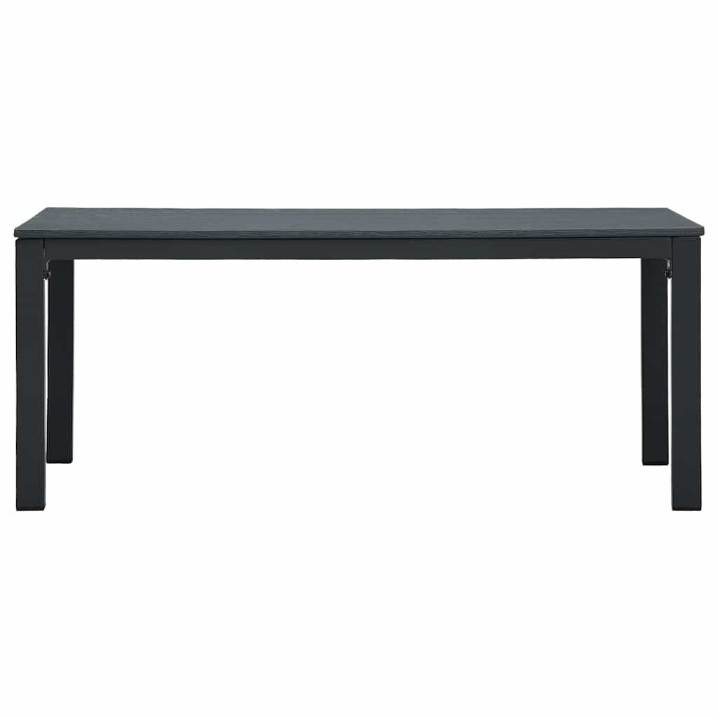 Set Divani Giardino 4 pz in HDPE Grigio Effetto Legno
