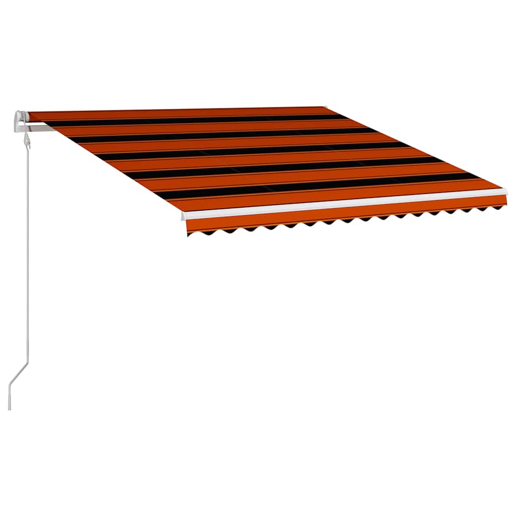 Tenda da Sole Retrattile Automatica 400x300 cm Arancione e Marrone