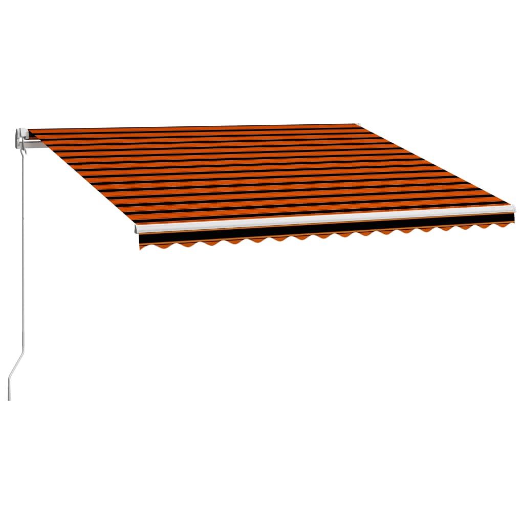 Tenda retrattile Arancione e Marrone 450 × 300 cm