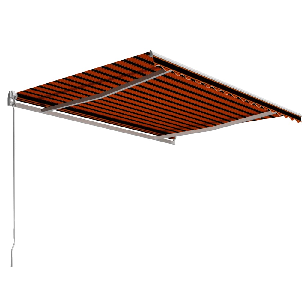 Tenda retrattile Arancione e Marrone 450 × 300 cm