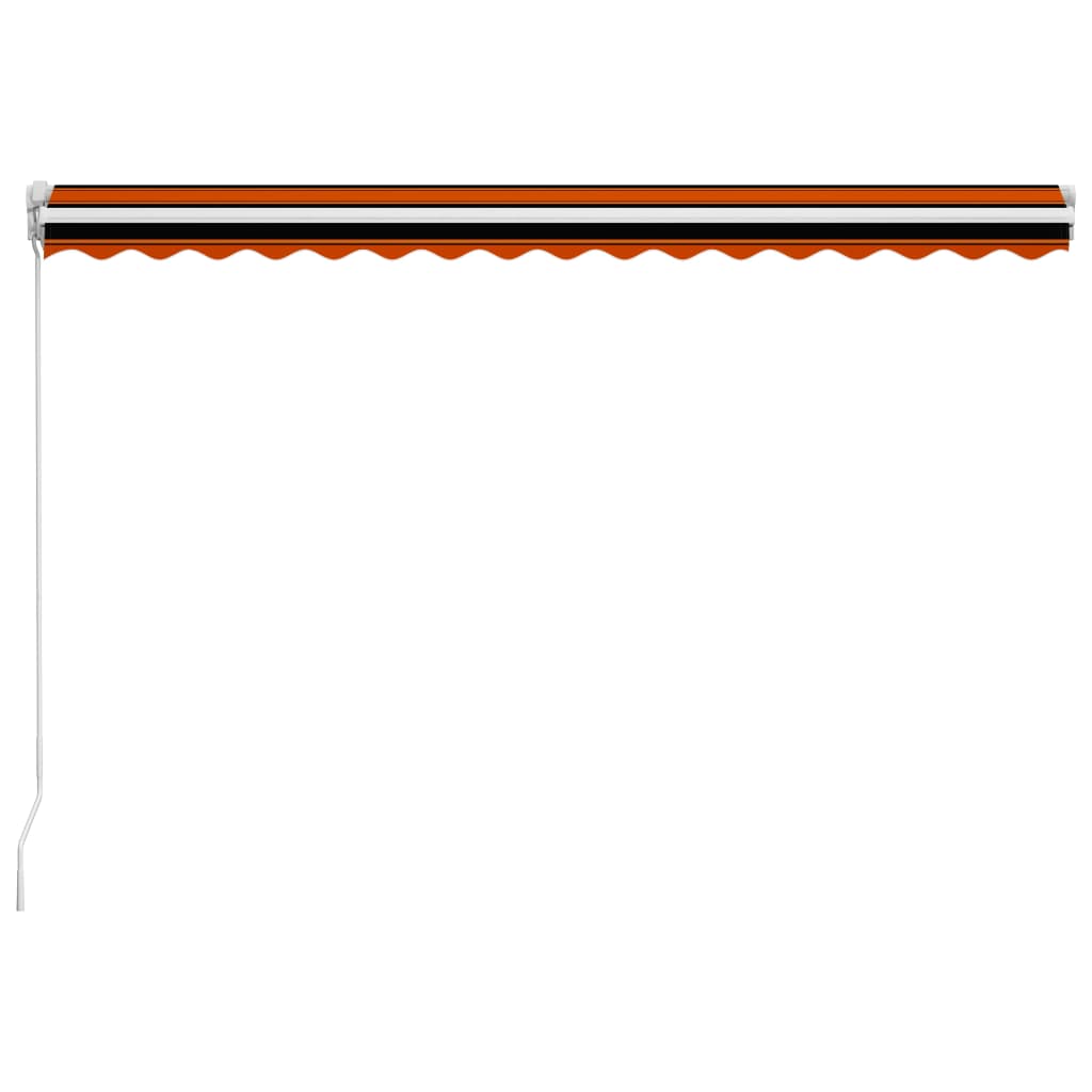 Tenda retrattile Arancione e Marrone 450 × 300 cm