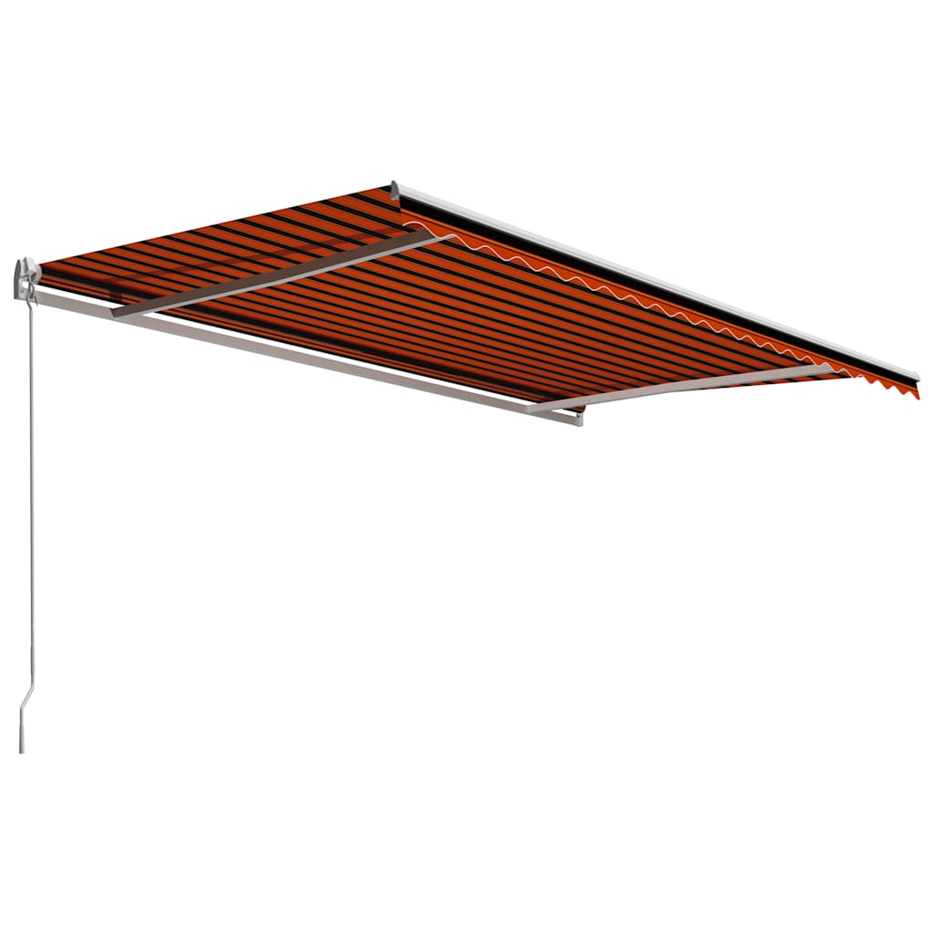 Tenda retrattile Arancione e Marrone 500 × 300 cm