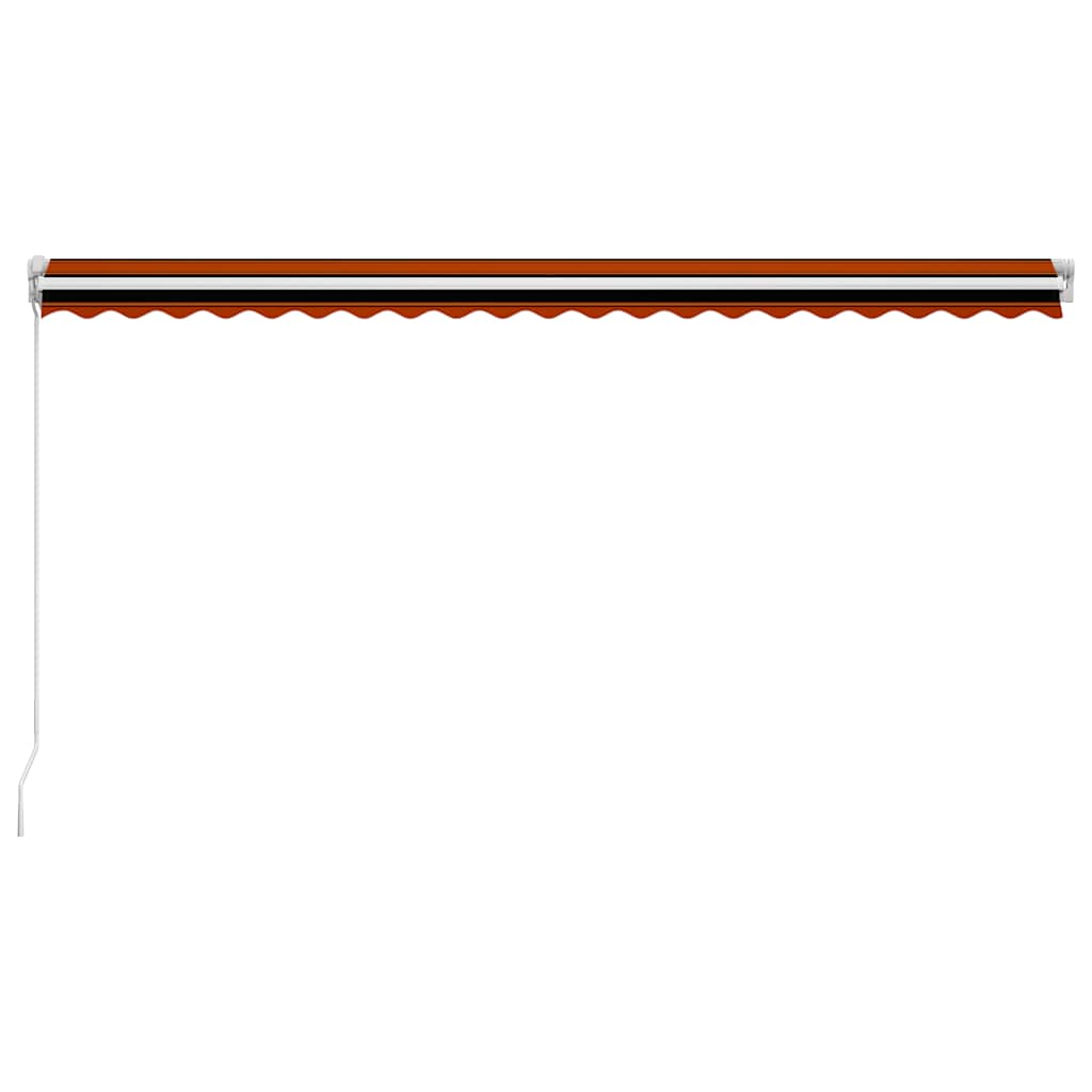 Tenda retrattile Arancione e Marrone 500 × 300 cm