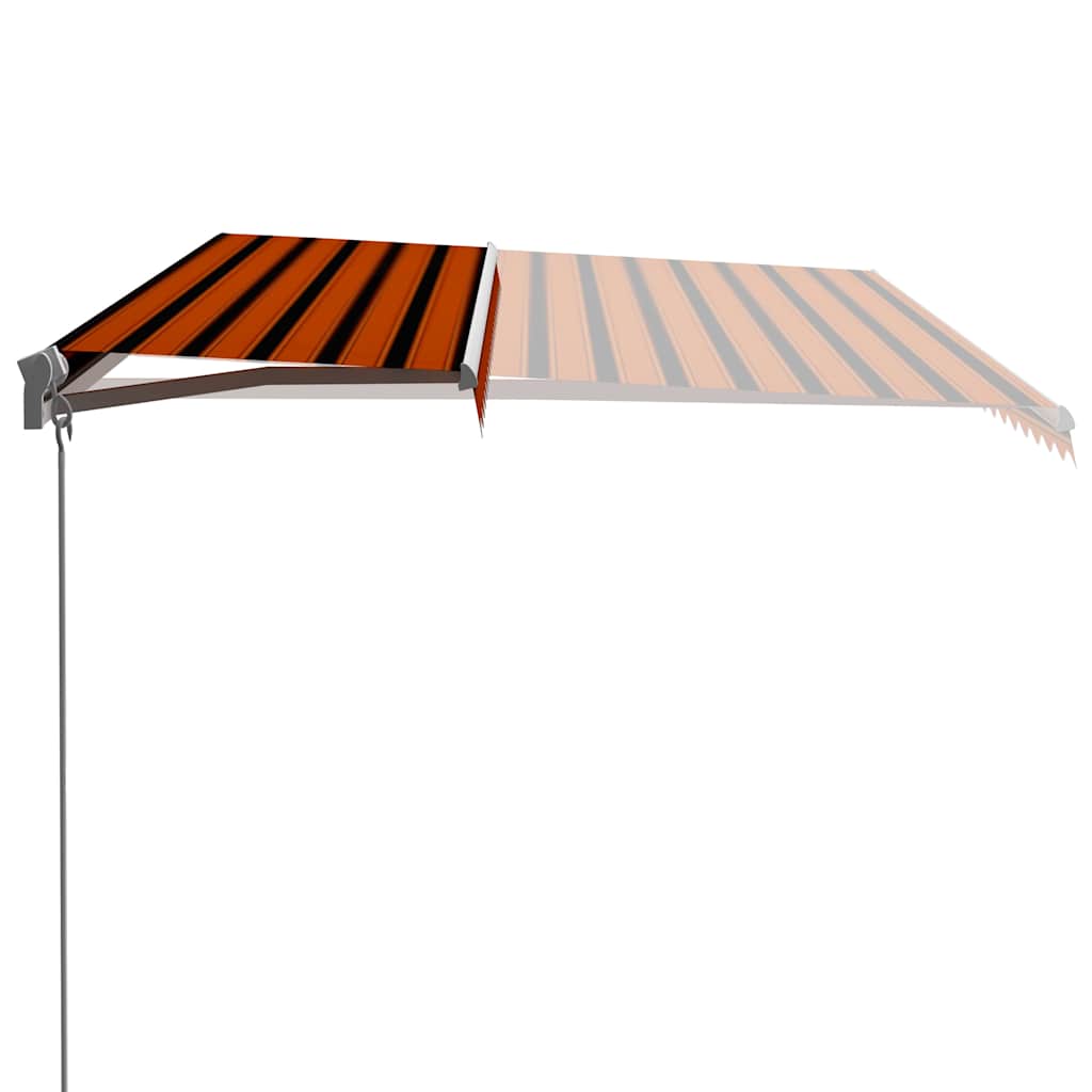 Tenda retrattile Arancione e Marrone 500 × 300 cm