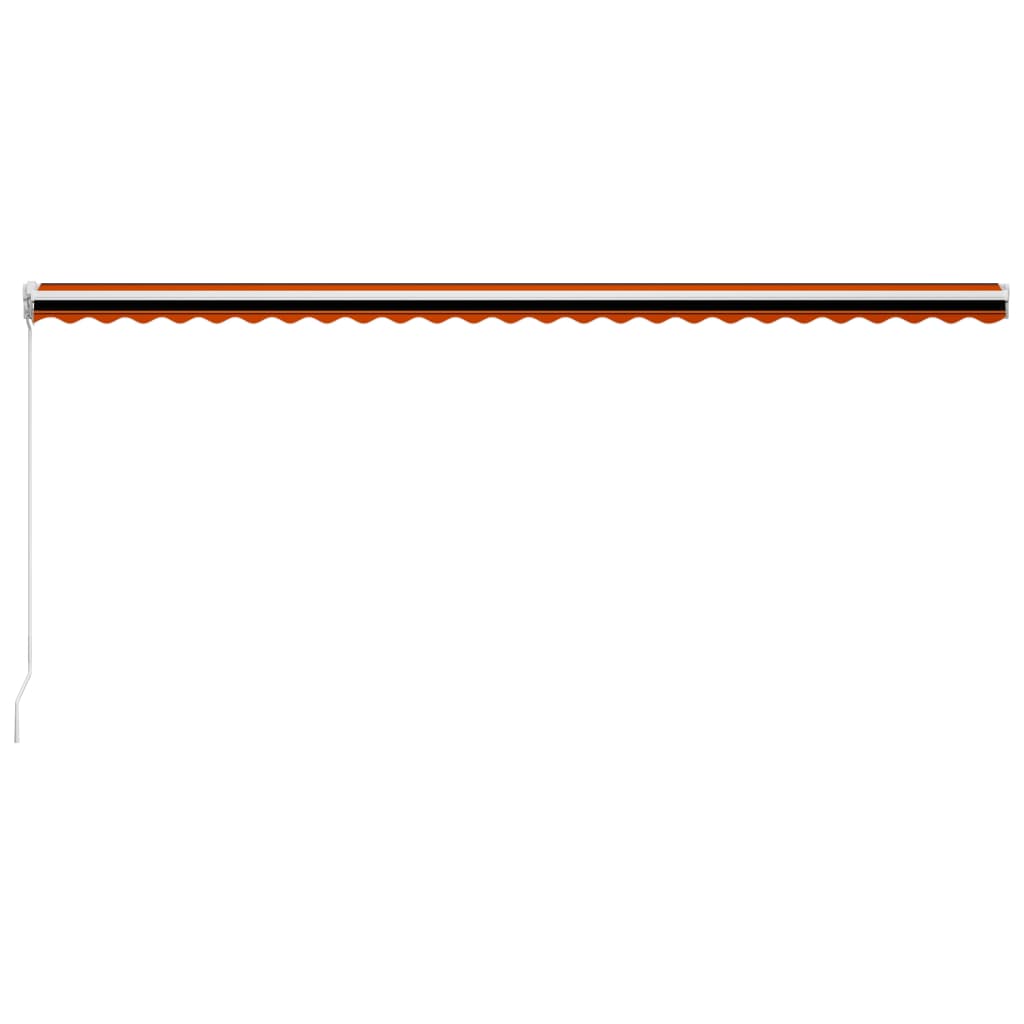 Tenda retrattile Arancione e Marrone 600 × 300 cm