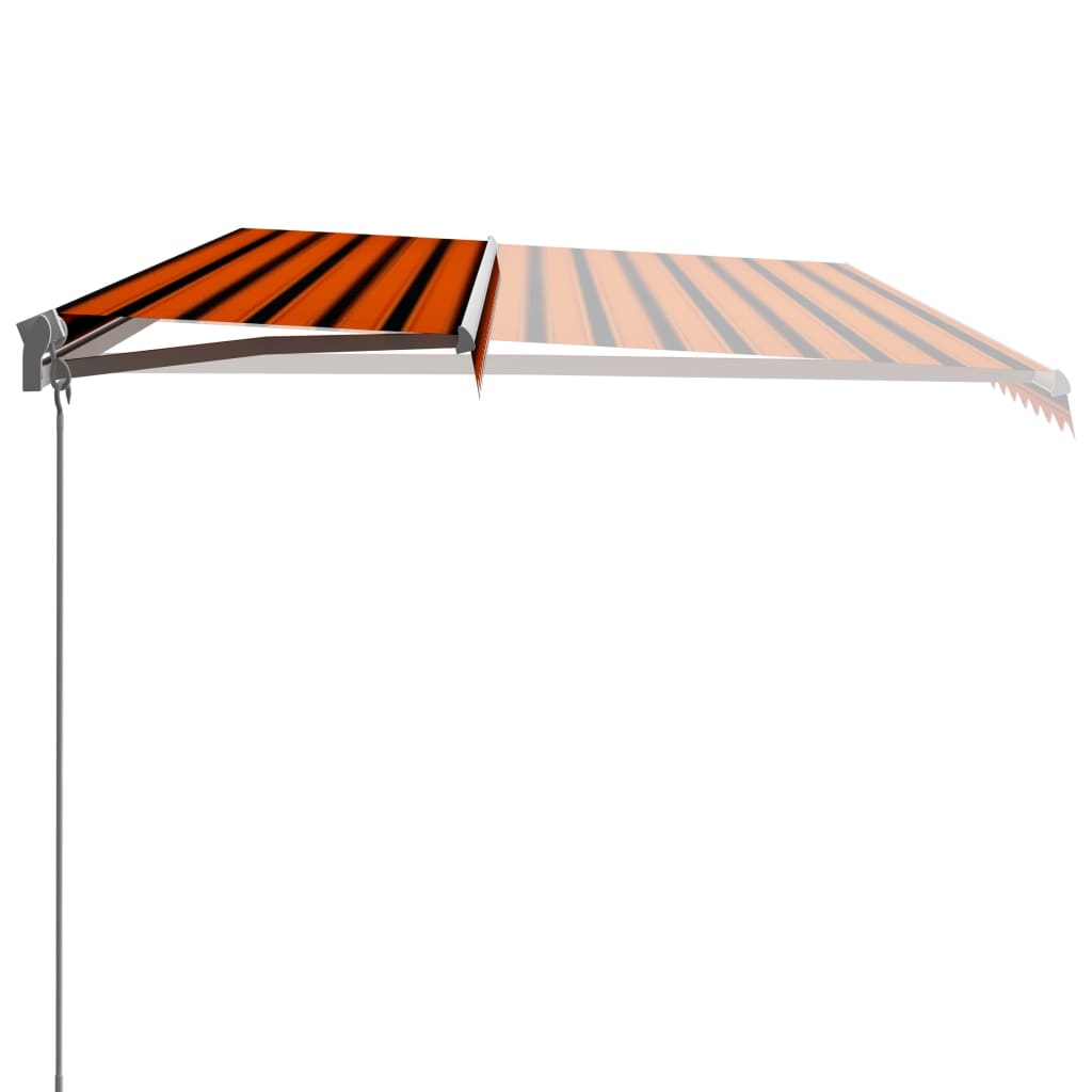 Tenda retrattile Arancione e Marrone 600 × 300 cm