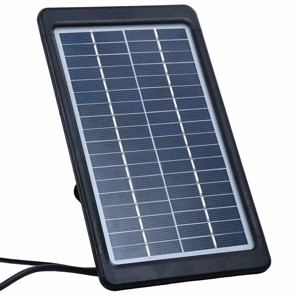 Tenda da Sole Retrattile Manuale con LED 450x300cm Blu e Bianco