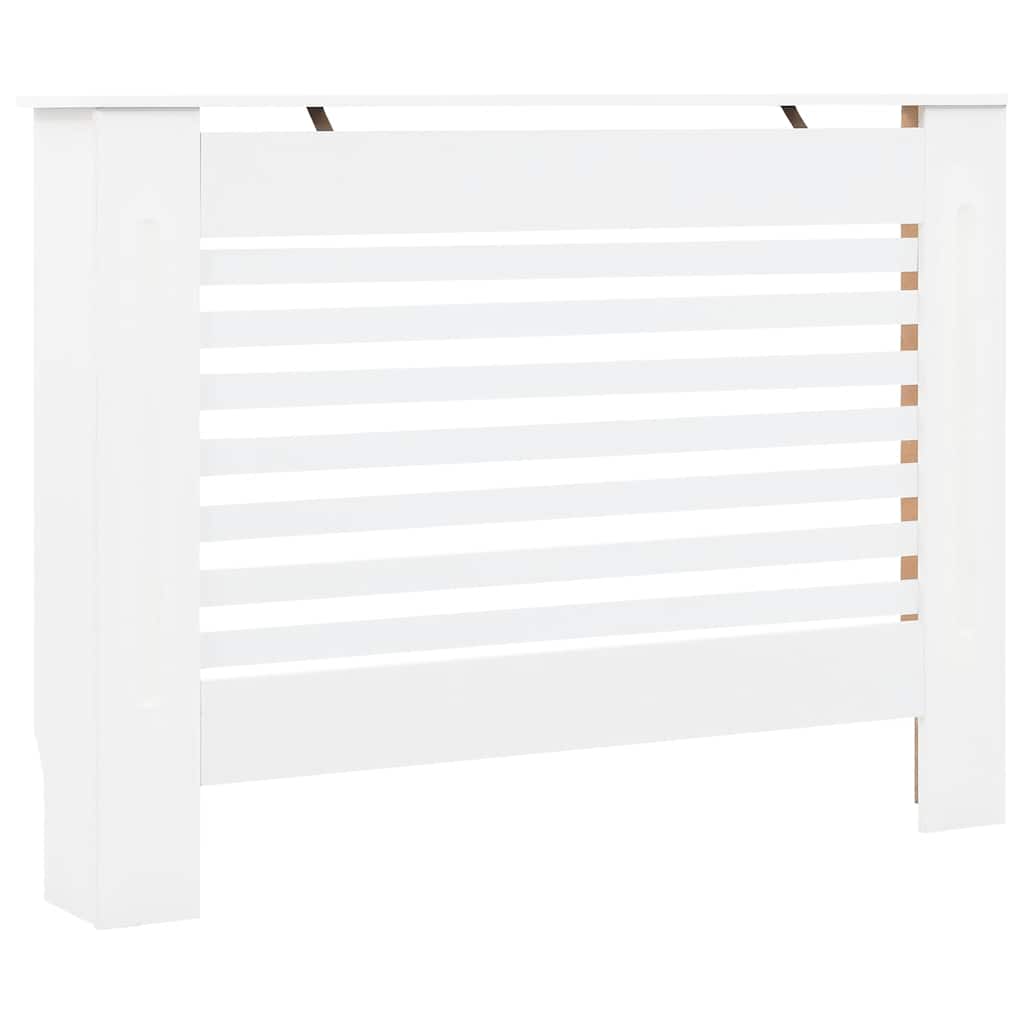 Coperture per Radiatori 2 pz Bianche 112x19x81,5 cm in MDF