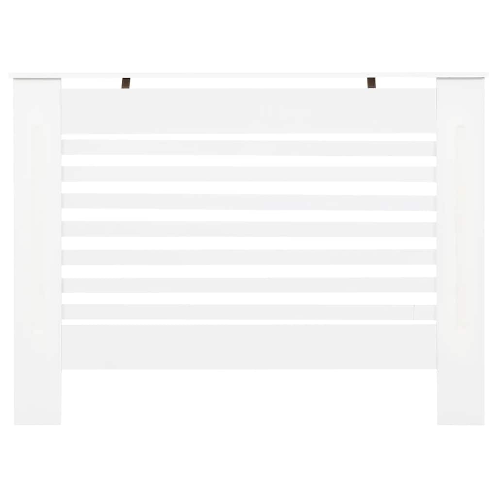 Coperture per Radiatori 2 pz Bianche 112x19x81,5 cm in MDF